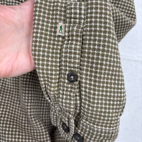 Royal Robbins Shirt Size XXL Olive Green Textured Button Down Cotton Long Sleeve - Picture 7 of 11